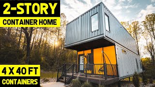 2-STORY ULTRA-MODERN SHIPPING CONTAINER HOME! (4x40ft Containers)