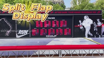 Split flap display,run your extraordinary story.#interactive #splitflap #display #ads