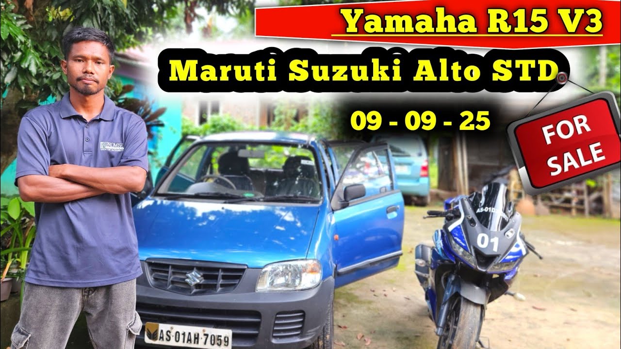SOLD OUT - Maruti Suzuki Alto aro Yamaha R15 V3 Palenga | Secondhand Car & Bike For Sale