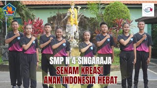 Smpn 4 Singaraja  Pemilihan Senam Kreasi Favorit Anak Indonesia Hebat