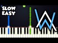 Faded - Alan Walker | SLOW EASY PIANO TUTORIAL + SHEET MUSIC by Betacustic