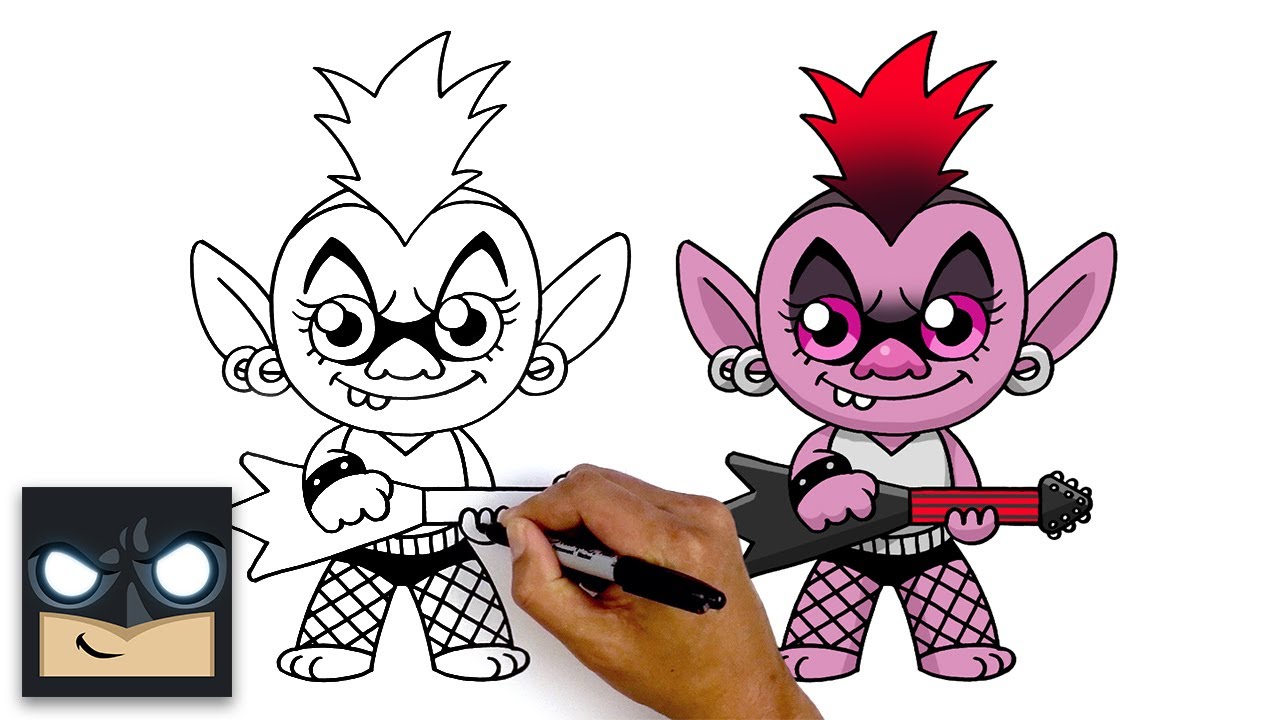 How To Draw Trolls World Tour Barb Youtube