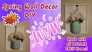 Spring Wall Decor DIY: Easy and Affordable Idea!!