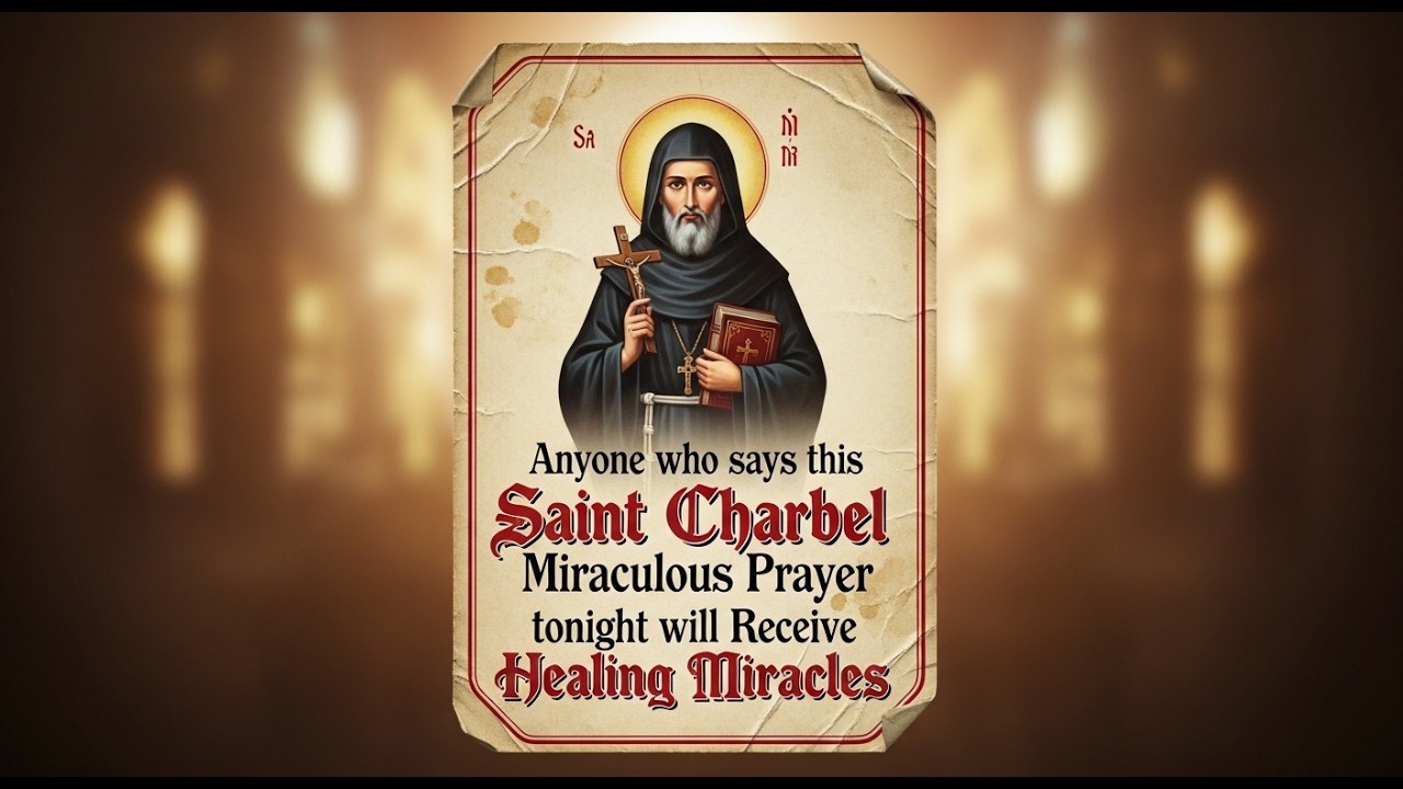 Anyone who says this Saint Charbel Miraculous Prayer tonight will Receive Healing Miracles