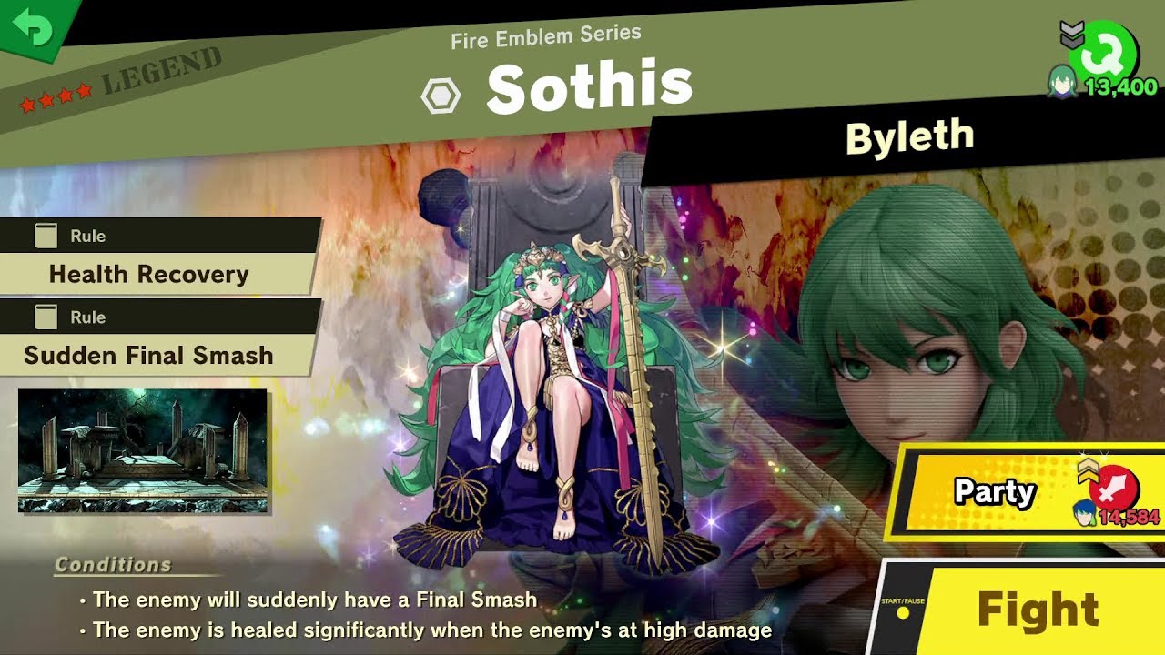 Super Smash Bros Ultimate: Sothis Spirit Battle