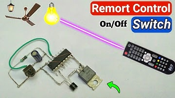Remote Control ON/OFF Switch Circuit [ NEW ] | How To Make Remote Control Switch Using CD-4017