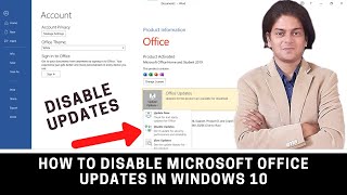 how to disable microsoft office updates in windows 10