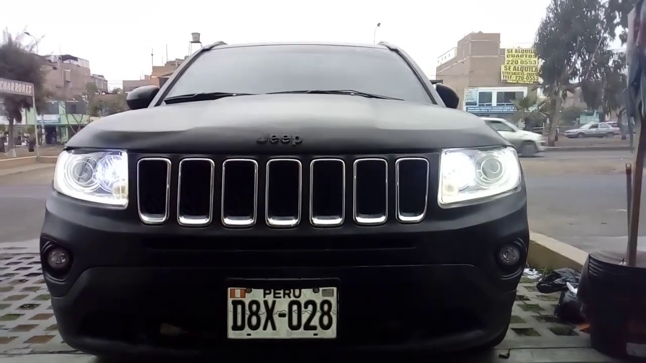 Jeep compass instalación de luces leds Chip COB - YouTube