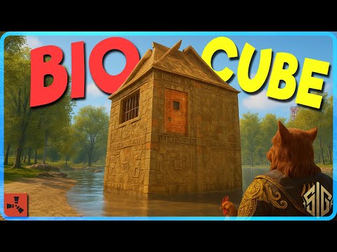 I Built a BIOCUBE w/ Fish Traps, Tea Farming, Bees, and Chickens on Rust! thumbnail