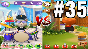 MY TALKING TOM 2 VS MY TALKING HANK | Gameplay Walkthrough: Part 35 (iOS, Android) (Outfit 7)