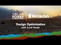 Solar foundation design optimization  implementing the art and science of design optimization