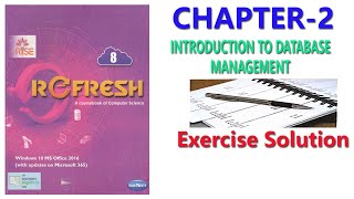 Ch-2 l Introduction to Database Management l Refresh (Rise Series) Navneet l Std-8th