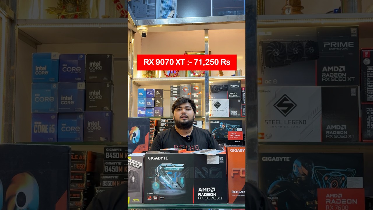 1.7 Lakh Rs Gaming & Editing Pc Build with RX 9070 XT in India  #shorts #pcbuildshorts