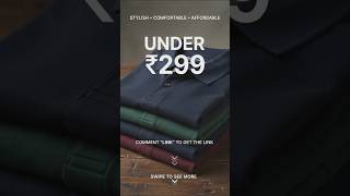 🔥 Premium Men's Polo T-Shirt Under ₹299 | Stylish & Comfortable Polo Tee | Best Budget Fashion
