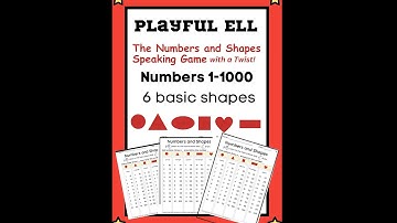 ELL / ESL Beginners: Numbers and Shapes Math Vocabulary Game with a Twist Video Explanation