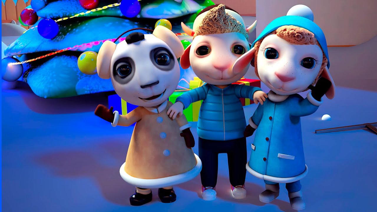 Merry Christmas kids! | Best Winter's Games | 3D Cartoon for Children | Dolly and Friends