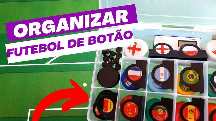 Jogo Futebol Botão Club Brasil x Argentina Original Gulliver Bolão