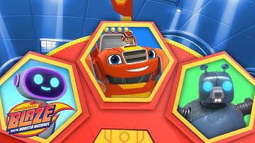 Spin the Robot Blaze Wheel #19 w/ Stripes & Mega Bot! 👾 | Blaze and the Monster Machines