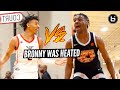 Bronny James Gets HEATED VS Carmelo Anthony's AAU Team! They Were Talking Trash! Nike EYBl