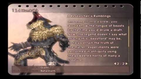 Final Fantasy XII Playthrough - Part 359b, Clan Primer: Bestiary (11/27)