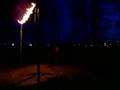 Flaming pole vault