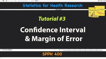 Intro to Statistics: Confidence Interval & Margin of Error | Tutorial 3 | MarinStatsLectures