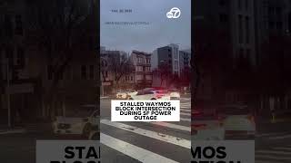 Waymos block intersection during power outage in San Francisco