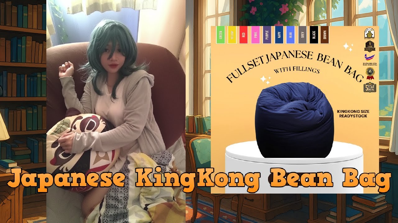 Preview on Shopee Beanbag.my™ Japanese KingKong™ Bean Bag Sofa Full Set With Filling