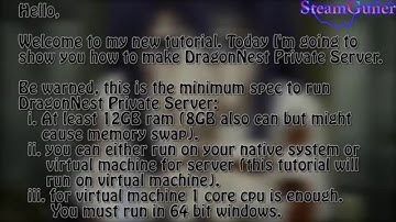 Dragon Nest Private Server 2016 setup step by step setup