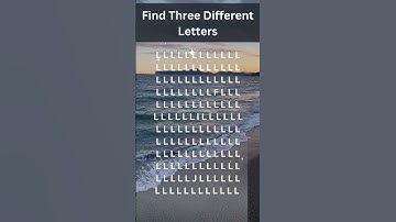 Find Three Different Letters |Decode The Puzzle – Brain Teasers, Logic Riddles & Math Challenges #iq