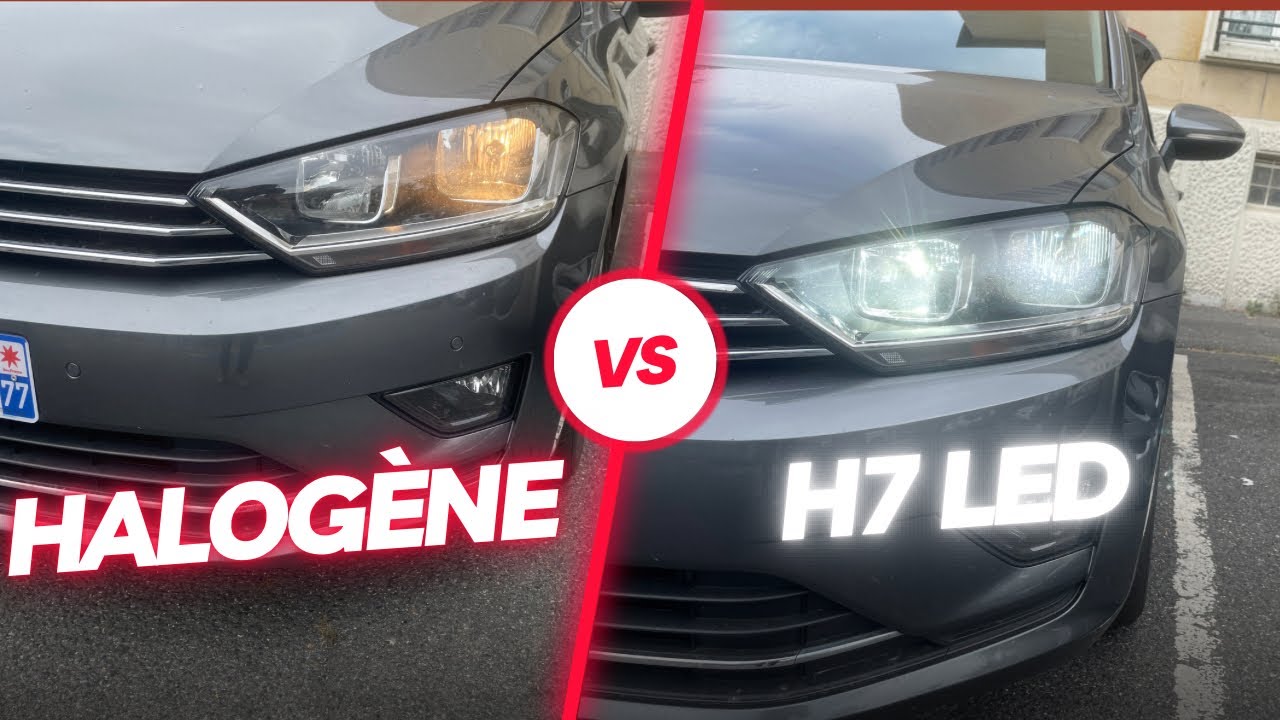🤔 H7 Led VS H7 Halogène Golf Sportsvan Changement d'ampoule / تعديل