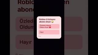 Roblox U Özleyen Subscribe Yapsin