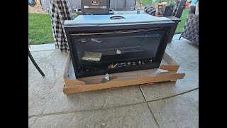 Replacing Our Crappy Fireplace Insert. Part 1 - Open Boxes and Start Demo