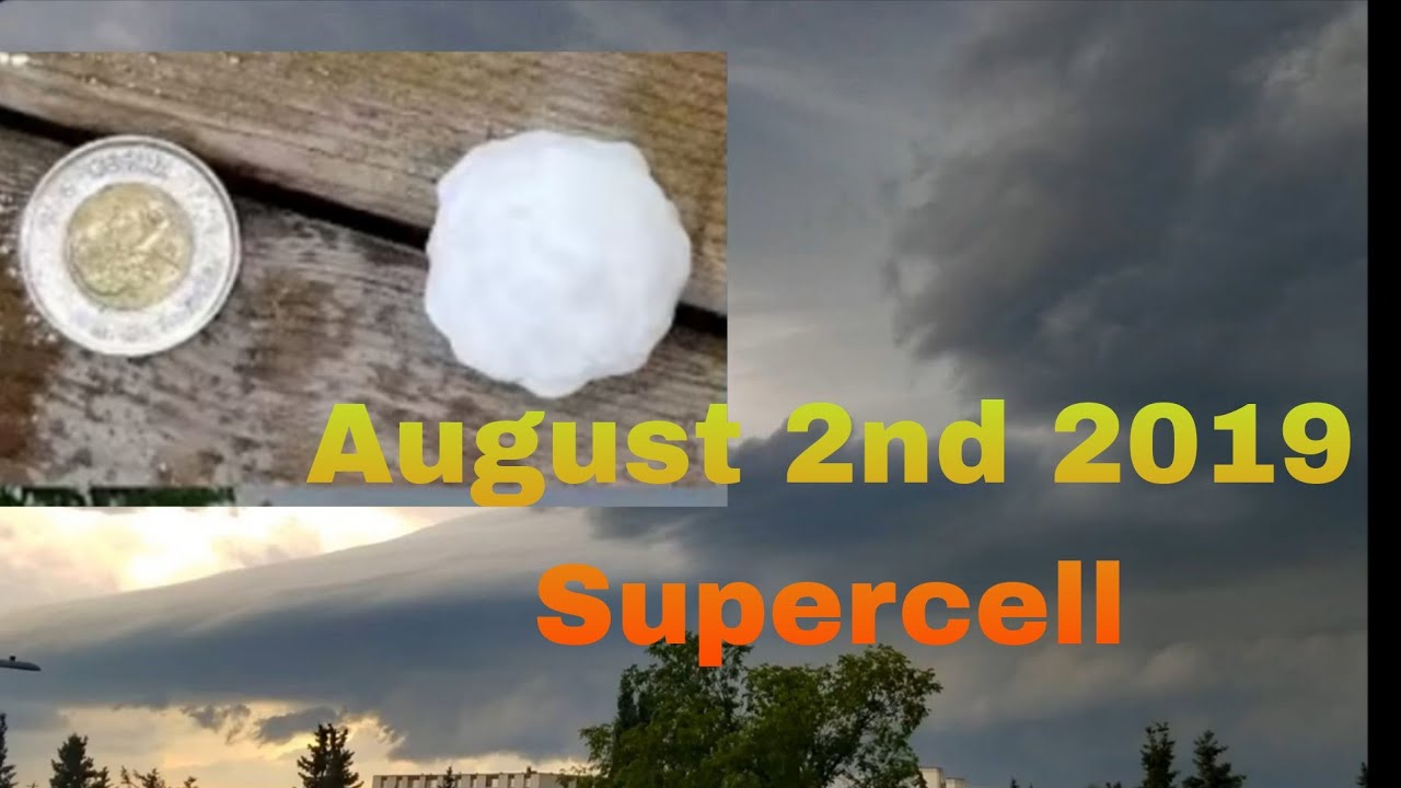 August 2nd, 2019 Large hail in Edmonton - YouTube