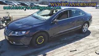 WVWBP7AN9DE503588 Volkswagen Cc 2013