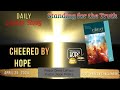 Cheered by hope  daily sabbath school lesson 5  quarter 2 2024
