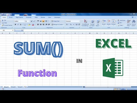 Sum() Function in Excel | Excel Sum Formula in Telugu | Excel Tutorial in Telugu | Sum Function VBA