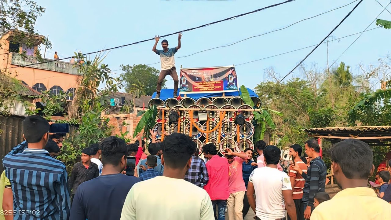 ক্ষেপিমা সাউন্ড😎প্রণাম তোমায় হে তারকেশ্বর  গান বাজছে🙏পাড়ার ভিতরে কাটা কাটা বেশ দিয়ে রোড শো করছে😲