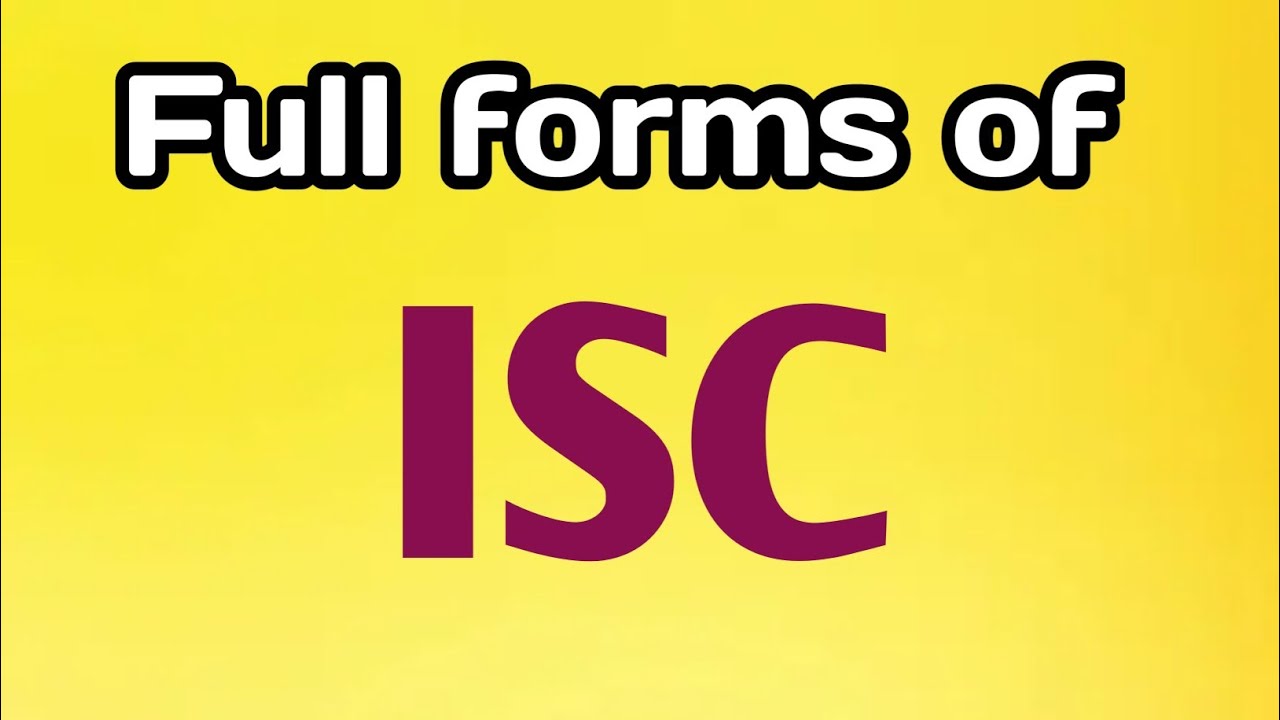 Full Forms Of ISC ISC Ka Full Form Matribhasha biology-full-form-biology-most-important-full-form-class