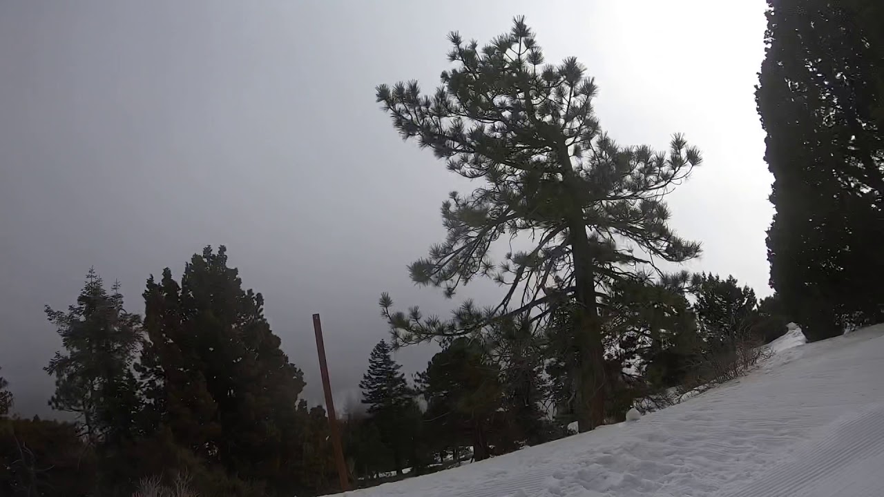 Geronimo fresh tracks Bear Mountain Big Bear Snowboarding Feb 9, 2020
