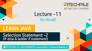 If-else and ladder If statement in Hindi ,Selection statement if else and ladder if in Java in Hindi