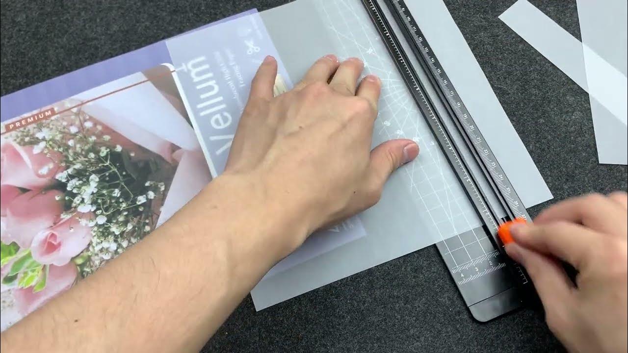 Thick Vellum paper for making cards and wedding invitations YouTube