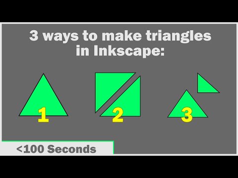 3 Ways To Make a Triangle in Inkscape - Triangle Inkscape Tutorial