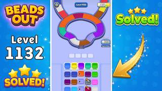 🔴 Beads Out - Level 1132 Walkthrough & Solution | Voodoo Puzzle Game 🧠