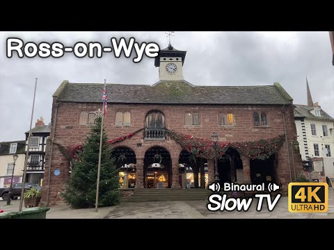 Walking a Short Loop of Ross-on-Wye Town Centre - Slow TV