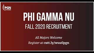 PGN Fall 2020 Recruitment