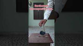 Amazing chemical reaction, Decomposition of Hydrogen peroxide #experiment #shorts #science#education