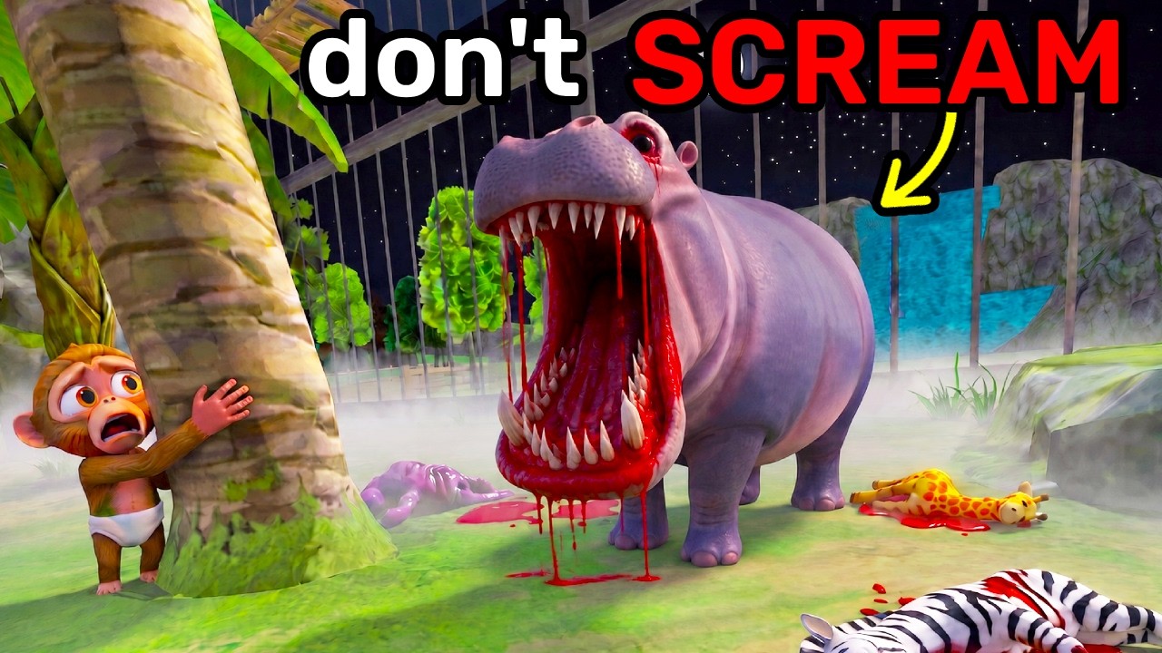 If You Scream, HIPPO Gets More SCARY... (I Am Monkey VR)