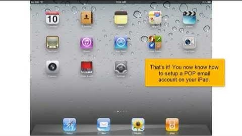 How to Configure a POP email Account on ipad (Flipper Host)