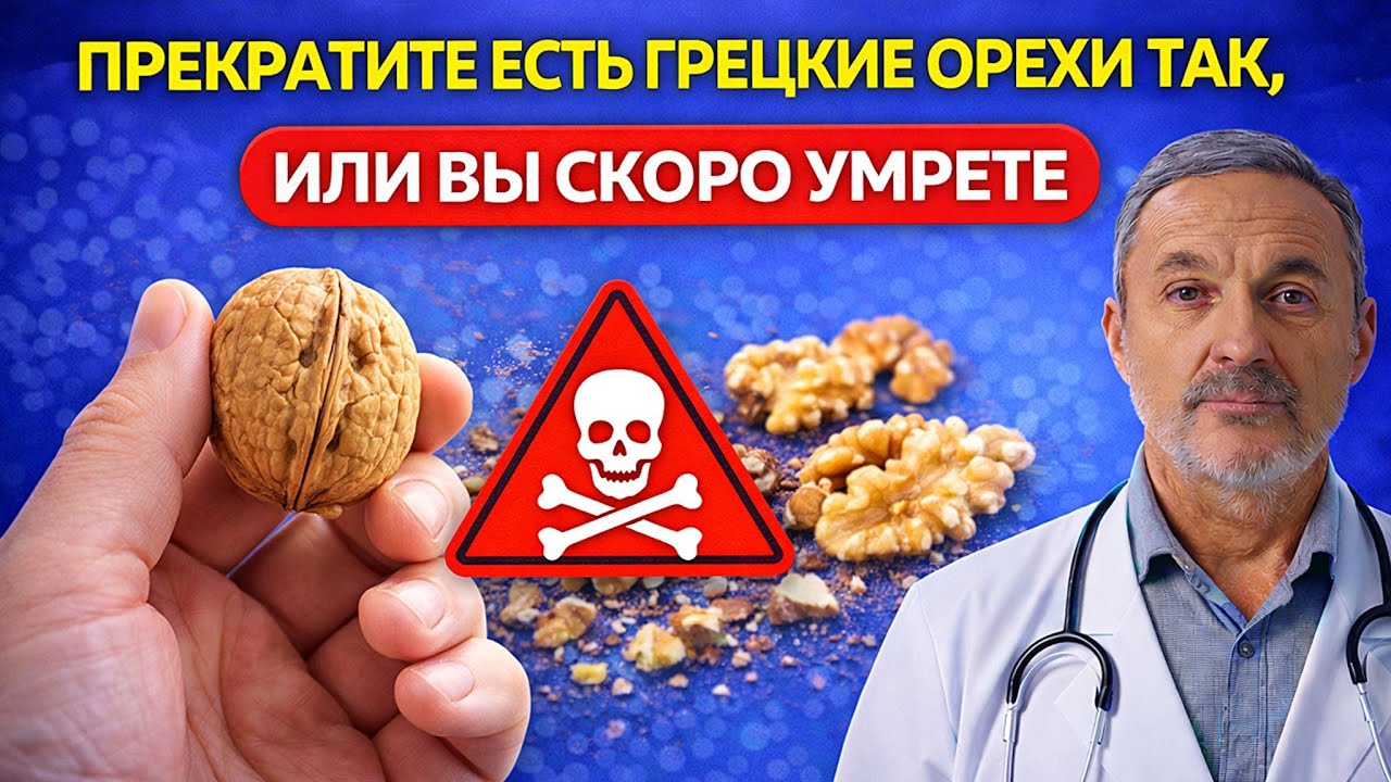 Никогда не ешьте грецкие орехи ТАК: ошибка, которая «убивает» пользу после 50